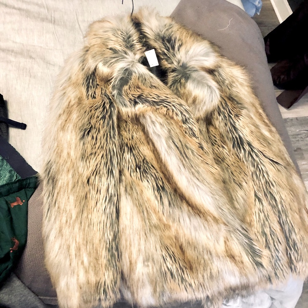 Bebe Faux Fur Coat